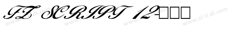 FZ SCRIPT 12字体转换